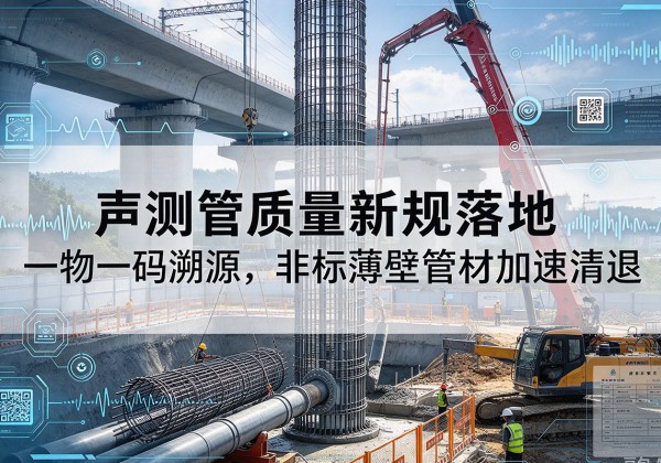 漳县声测管质量新规落地，一物一码溯源，非标薄壁管材加速清退